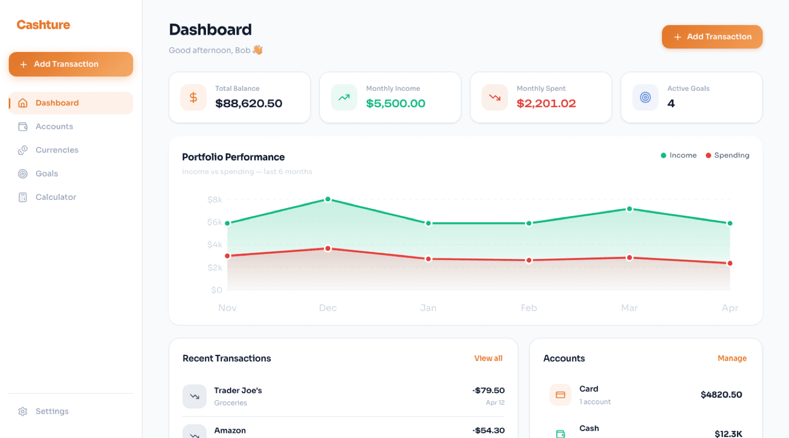 Cashture — Product Design